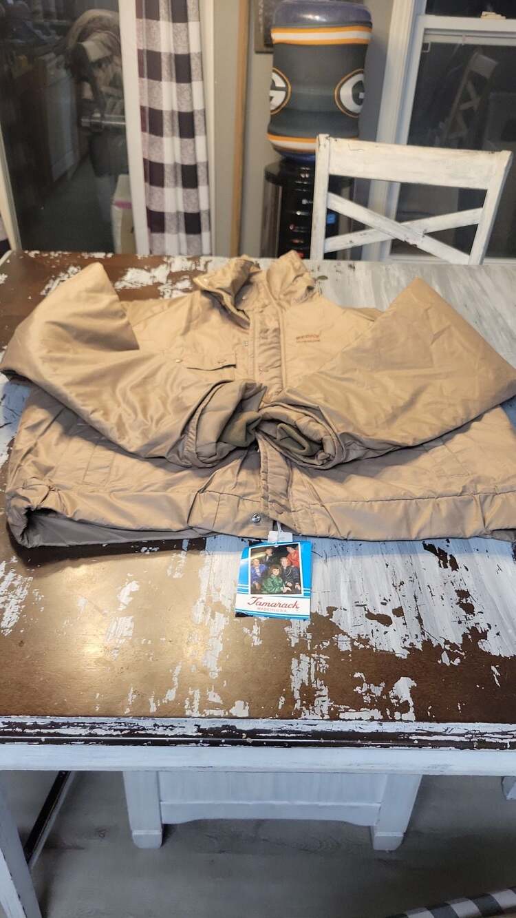 Tamarack Beck's Hybrids Quilted Work Jacket Tan Size XL